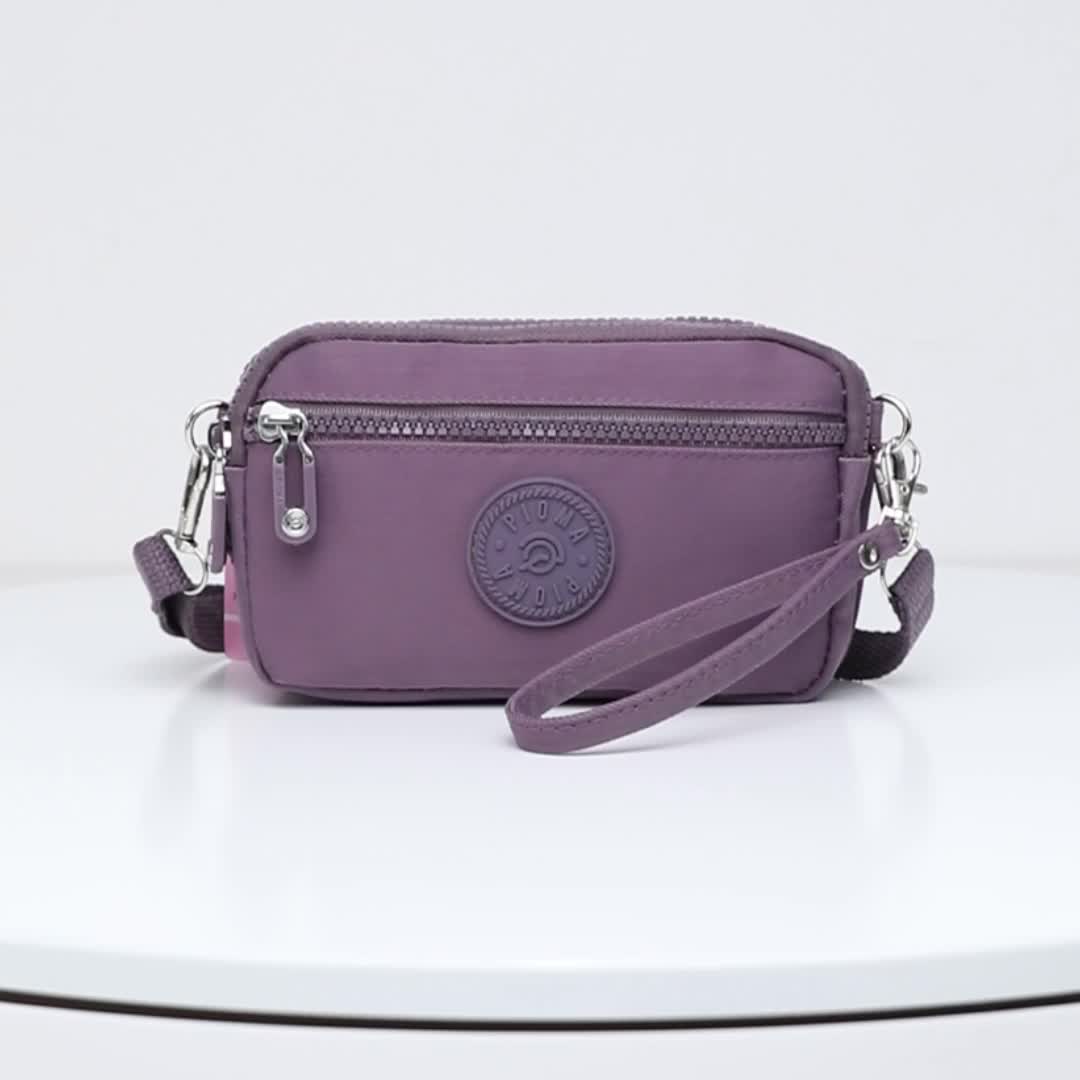 DOMPET WANITA / DOMPET HP SELEMPANG WANITA  4 RES / DOMPET NYLON / PIOMA EVELINE