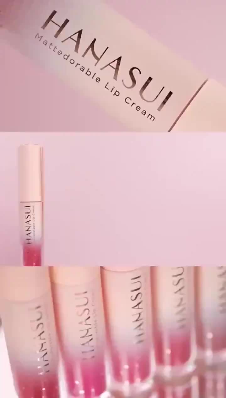 Hanasui Mattedorable Lip Cream Series Boba Edition - HANASUI Tintdorable Lip Stain Tint / Liptint Original Bibir Kering Lipcream Lasting Lipstick Gloss Kosmetik Hazelnut nude