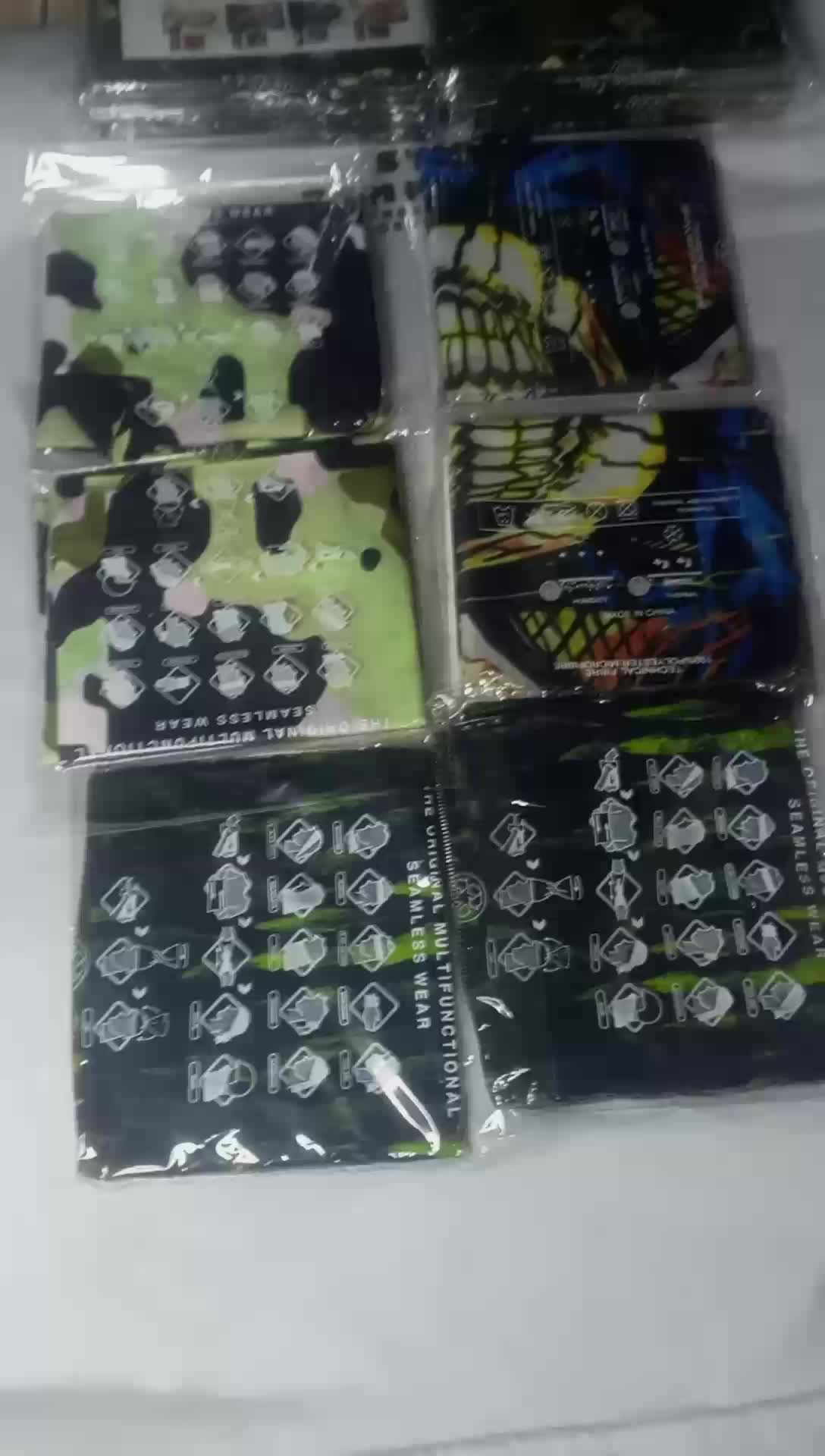 6pcs masker buff motif random  grosir