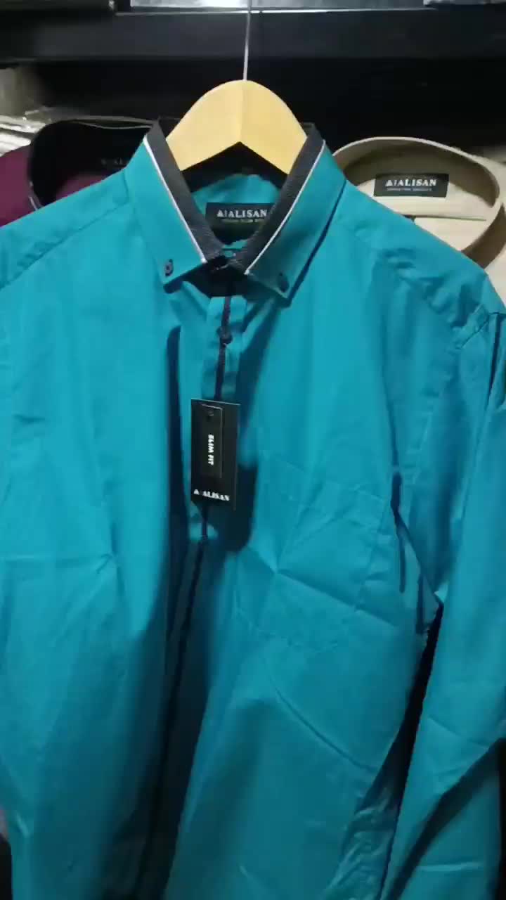 Kemeja ALISAN Polos SPESIAL lengan  panjang 14,5 - 17,5 ( S - 4XL ) Jumbo bisa Seragam