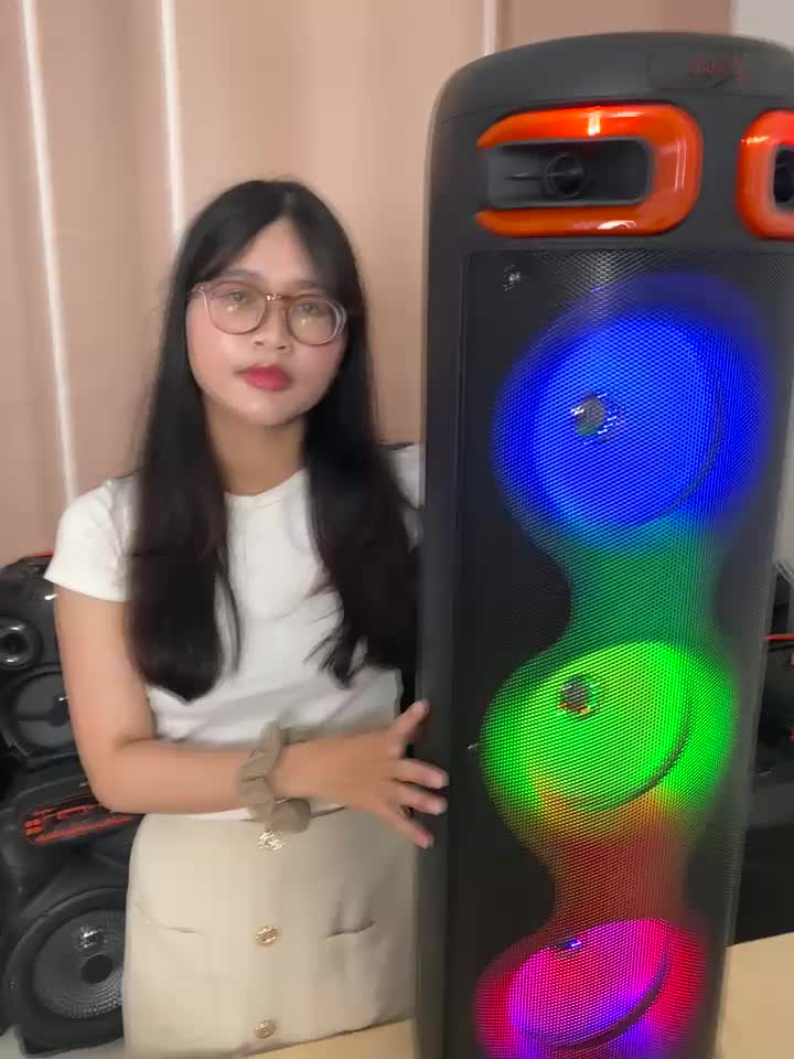 ICHIKO Speaker Karaoke Bluetooth Led pomsel Tws sunwoofer8inci Besar Super Bass Portable SZ8331 With Microphone Wireless Ponsel Subwoofer speaker  bluetooth