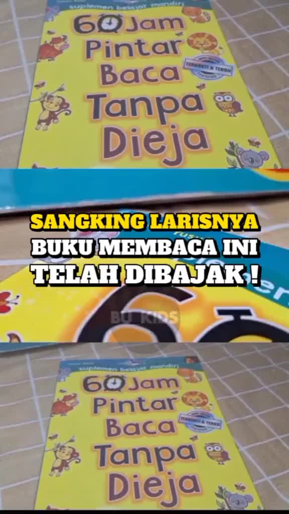 Buku Belajar Membaca 60 Jam Pintar Baca Tanpa Dieja