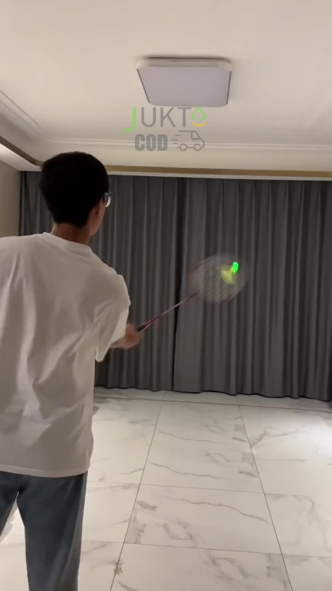 JUKTA[COD]Set Latihan Badminton dengan Lampu - Alat Olahraga Badminton, Raket Bulutangkis