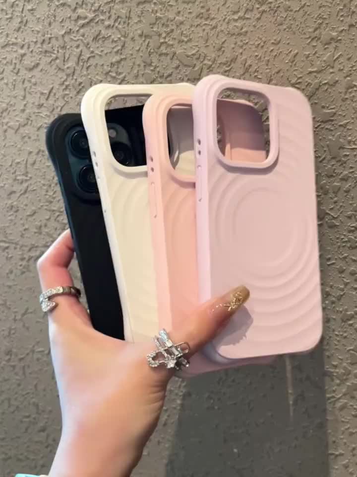 Silicone Wireless Charging Case Untuk iPhone 16 15 11 14 13 12 Pro Max 15 14 Plus Softcase Black White Wireless Charging Soft  Casing