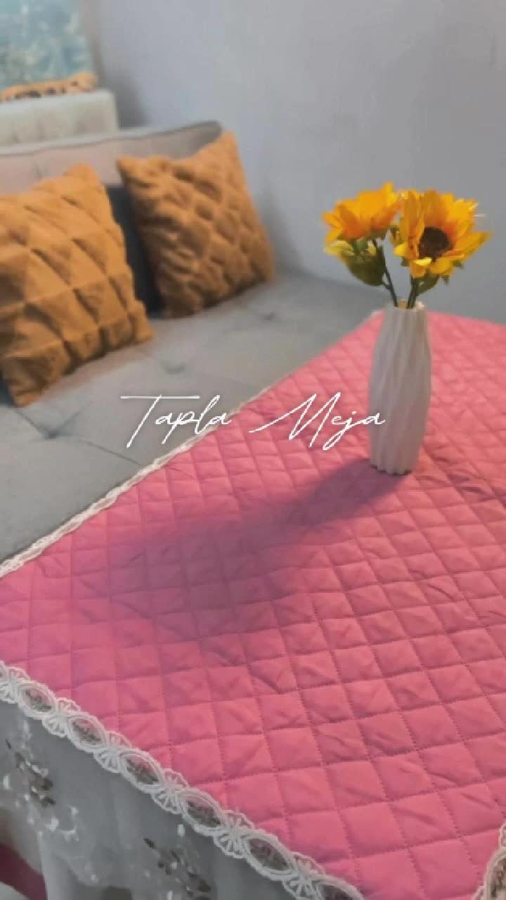 MULTICA Taplak Meja Persegi Panjang Renda Taplak Meja Kopi Modern Renda 55x110x40cm 60x120x40cm Taplak Meja Tamu Renda Tutup Sampai Kaki Kualitas Premium