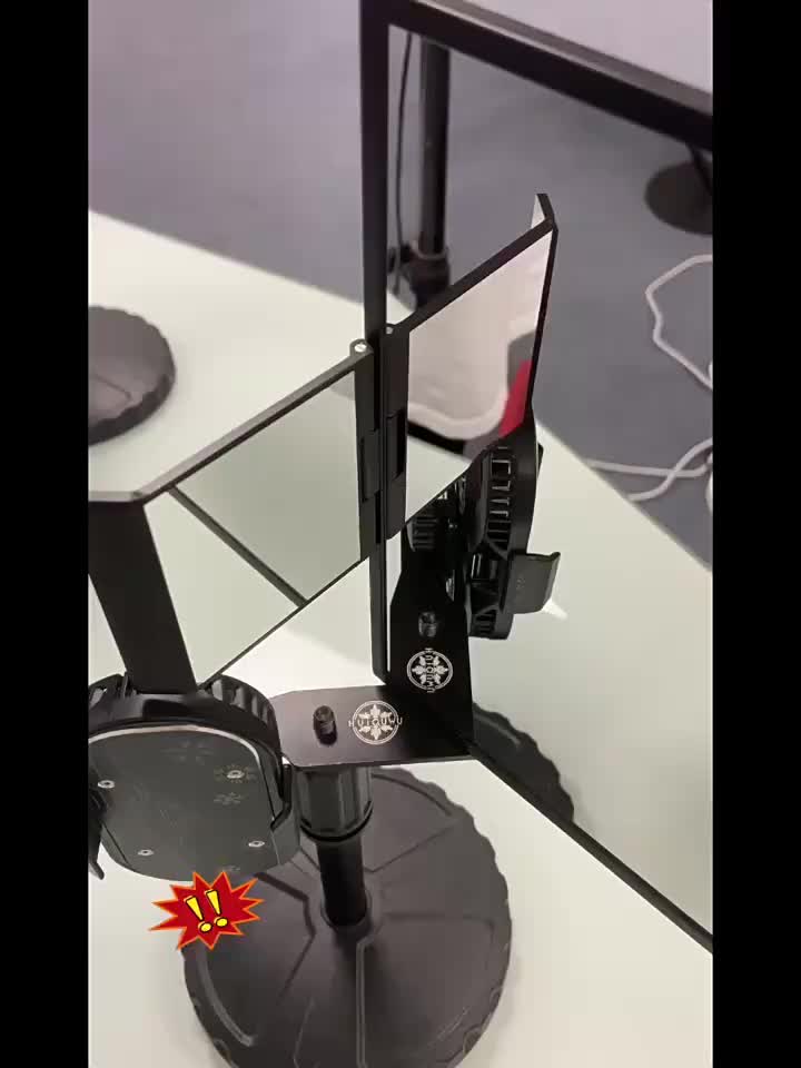 Stand Mirror HP Live Stream Kamera Camera Utama Belakang Phone Holder Tripod Cermin Record Video dengan Pantulan Kaca Smartphone X6Z