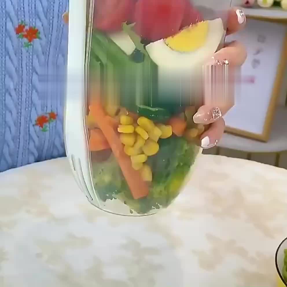 [COD] Tseloop C863 Botol Salad 1000ML dengan Sendok Garpu + Botol Saus