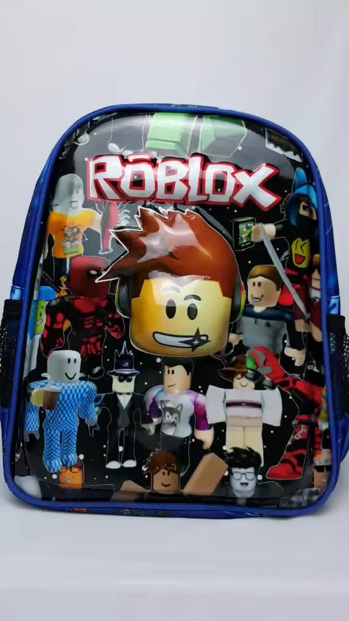 Tas anak laki-laki PAUD-TK-1SD ROBLOX 3D+LED, tas anak PAUD-TK-1SD laki-laki 1-6tahun 1-2 RUANG, tas Roblox keren terbaru.