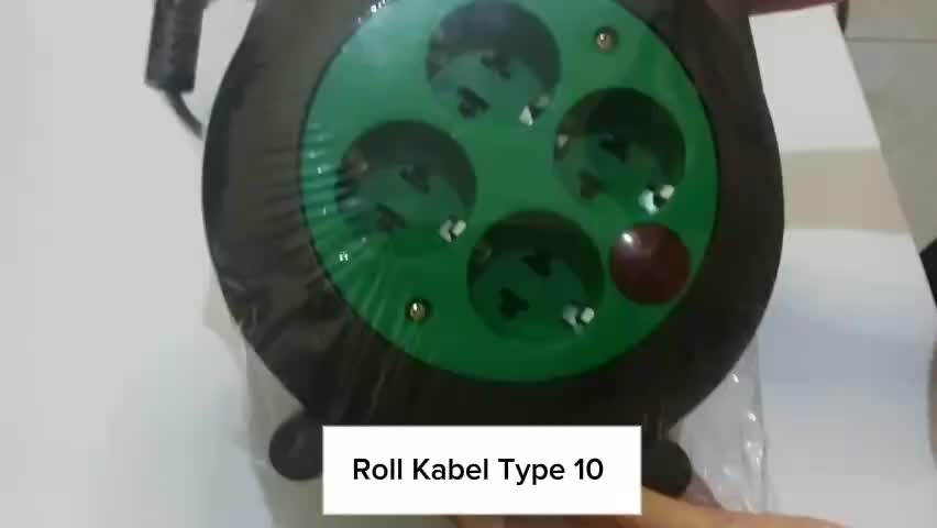 Modxta Roll Kabel Tipe 10 Kabel Roll Panjang Kabel 6 Meter Lampu Indikator / Stop Kontak Plus Kabel stop  kontak listrik rolan  listrik