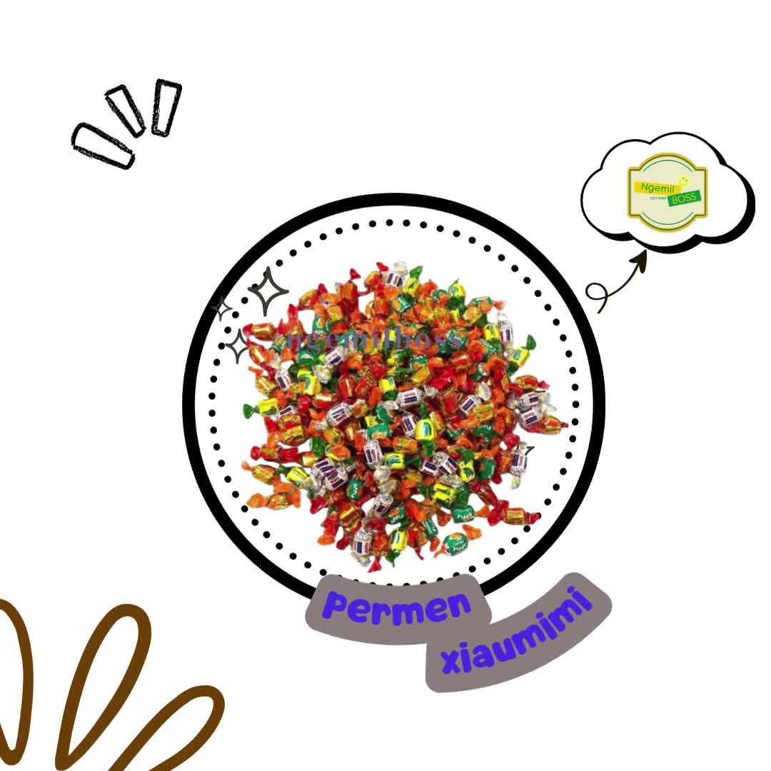 XIAO MIMI  PERMEN ANEKA RASA BUAH 250PCS Camilan Candy Food Snack unik Cemilan grosir permen murah