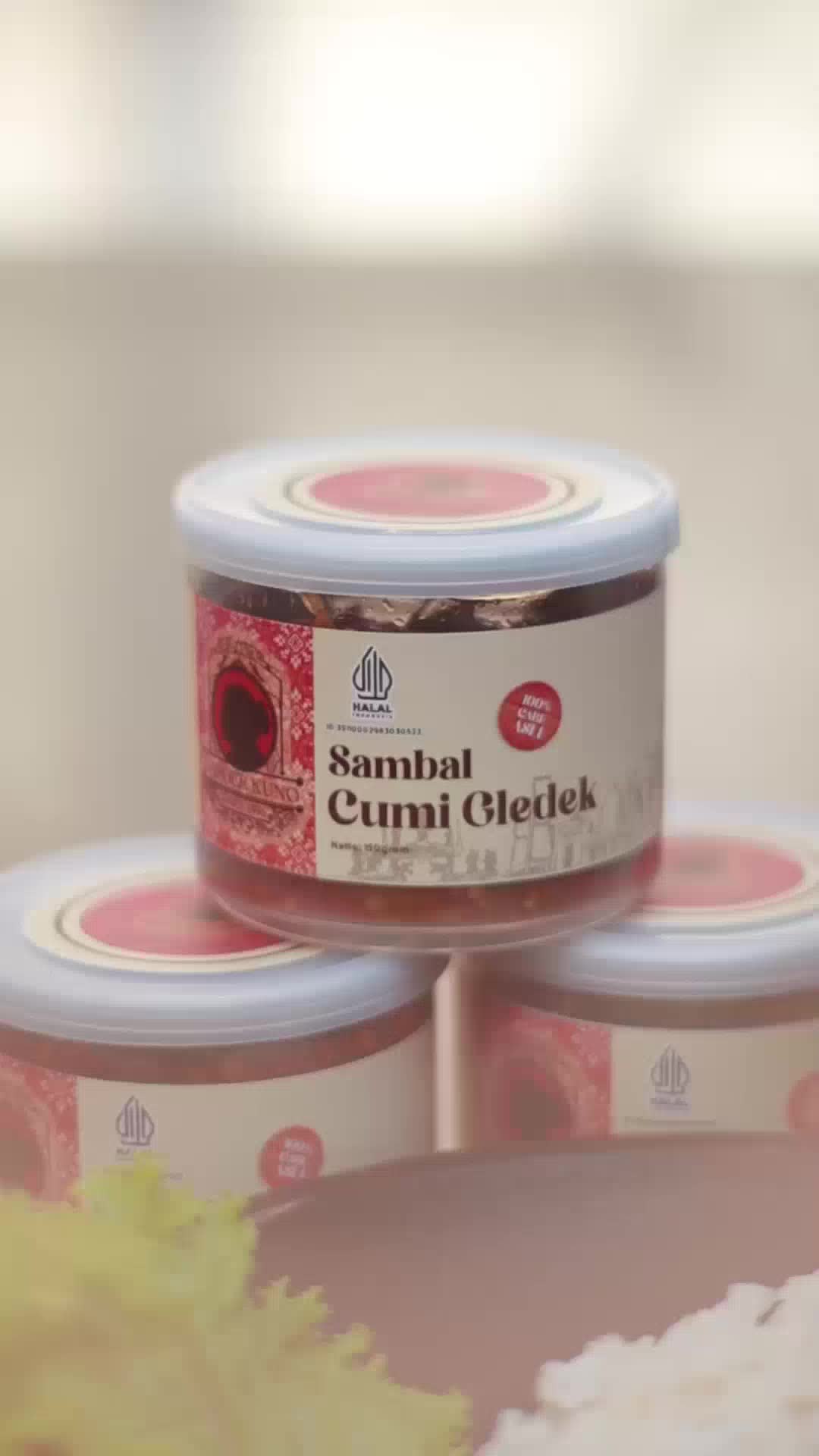 Sambal Cumi Gledek DAPOER KUNO [150 Gram] halal SPP-IRT Organic