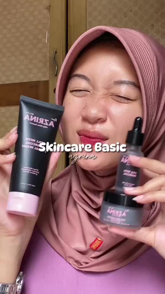 [HOT PROMO! 3in1 Hemat] Azrina Skin Barrier Set - Paket Skincare Mencerahkan & Melembabkan Wajah Mengatasi Kusam Komedo Berminyak Moisturizer Facial Face Wash Serum Sabun Muka Whitening Brightening Black Head Mosturizer Gel Day Night Cream Pria Wanita