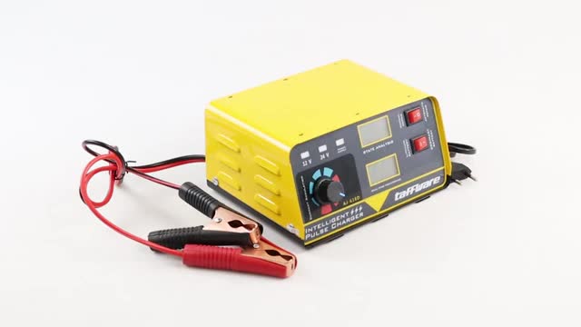 Charger Cas Aki Mobil Motor Portabel Otomatis 260W 12V/24V 200AH + LCD Taffware ANJING - AJ-618D Car Kabel