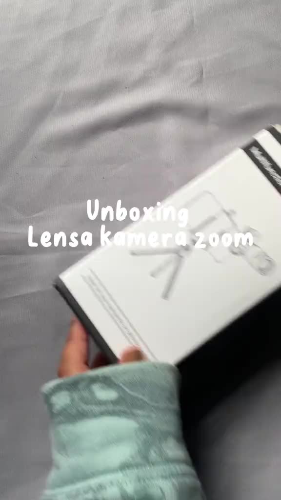 Teleskop ponsel lensa tele kamera eksternal profesional 18x expander Hitam Lampu Handphone