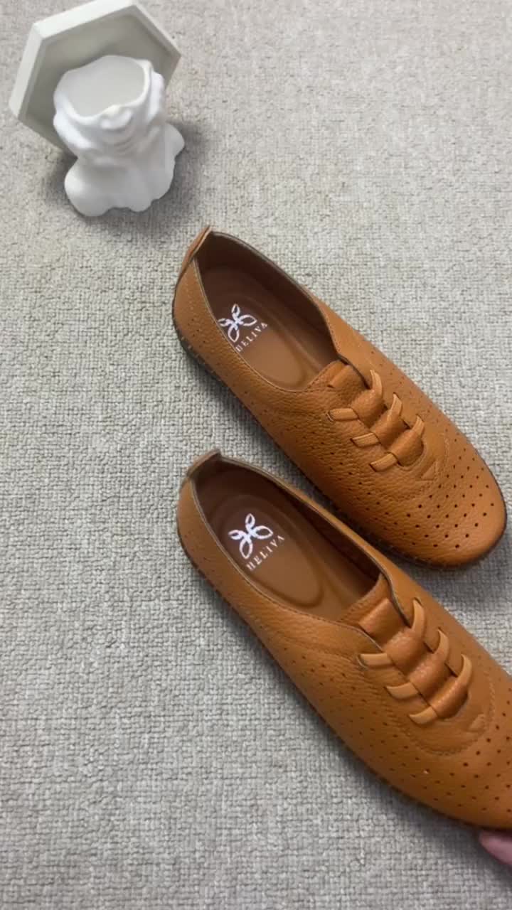 HELIVA AGATHA Sepatu Loafer Slip On Kerja Sol 1cm HV3021