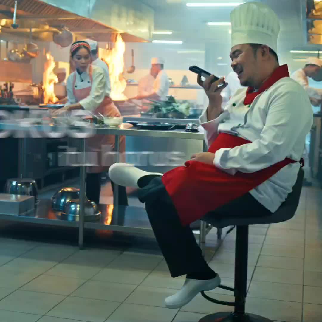 AP Boots AP Chef Hitam - Sepatu Slip On Dapur Shoes Karet