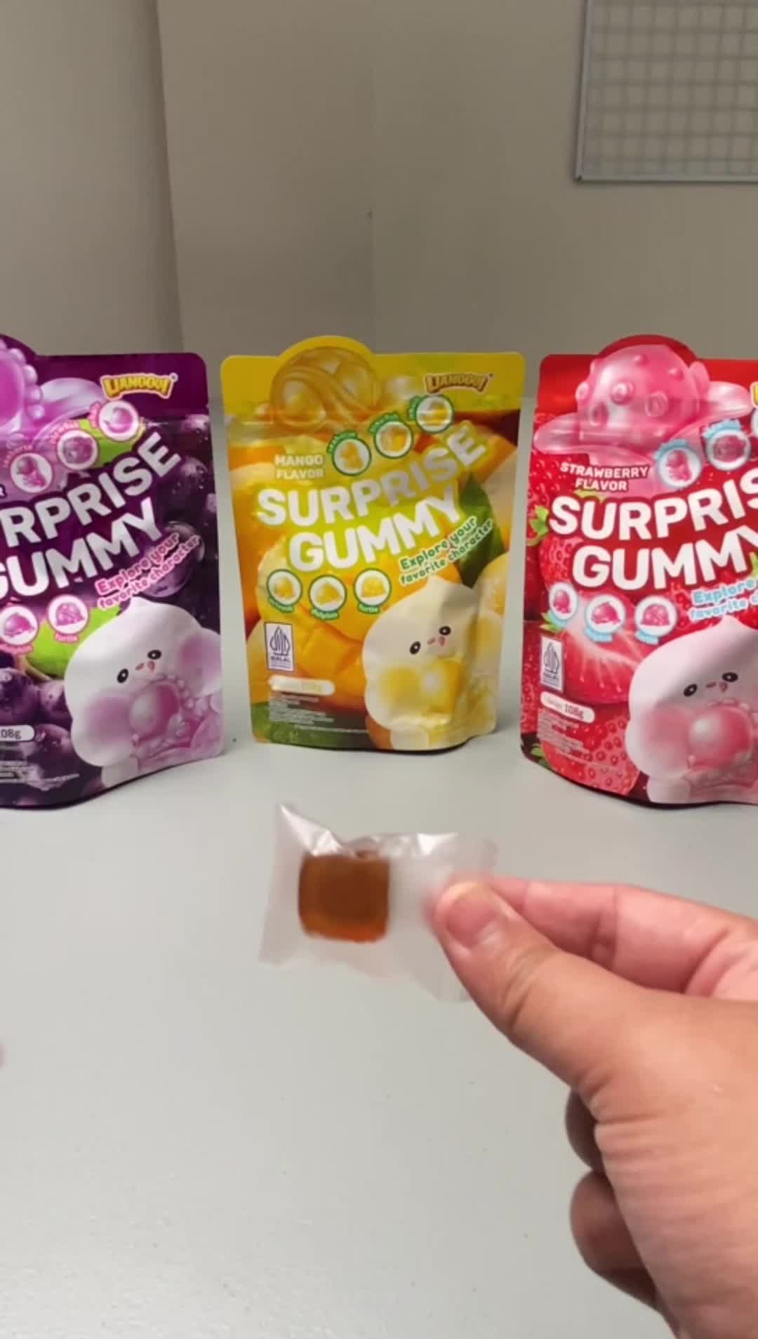 [HALAL] LIANGGUI Surprise Candy  3 Varian Rasa | Permen Buah Rasa ( Mangga , Anggur dan Strawberry ) | Mango Flavoured Candy Grape and Strawberry Fudge Mangga Anggur Jelly | Jelly Varian Rasa