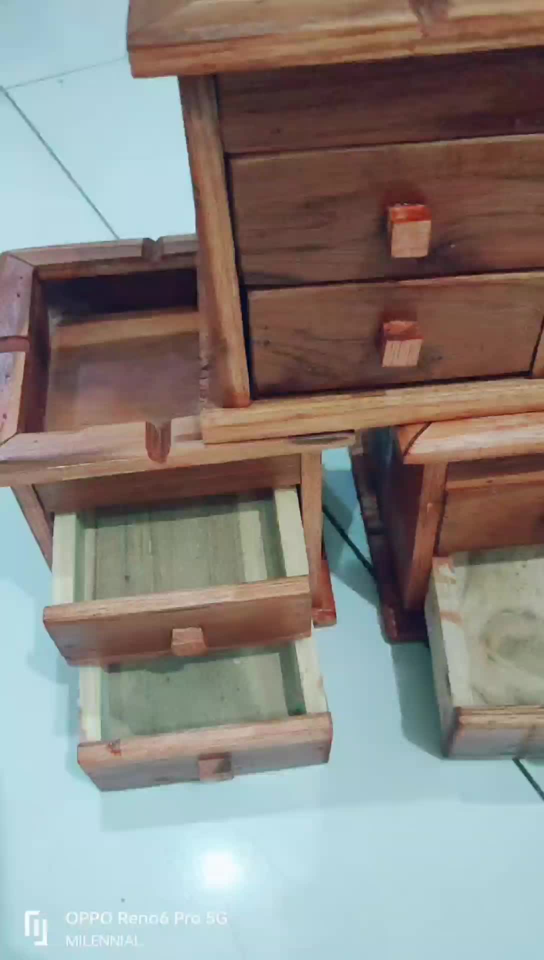 ASBAK KAYU TERBARU 2025 DILENGKAPI LACI FULL KAYU JATI
