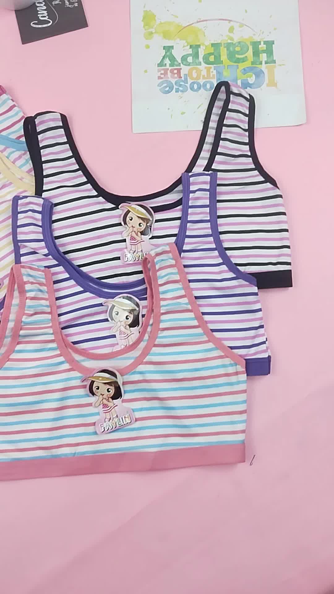 MINA ISI 3 PCS Miniset Anak Abg SD SMP Remaja Tanpa Busa Motif Salur Garis-garis 660 Fashion
