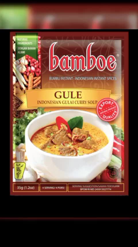 Bumbu Masak Instan BAMBOE Indonesia Export Quality SOP 49gr