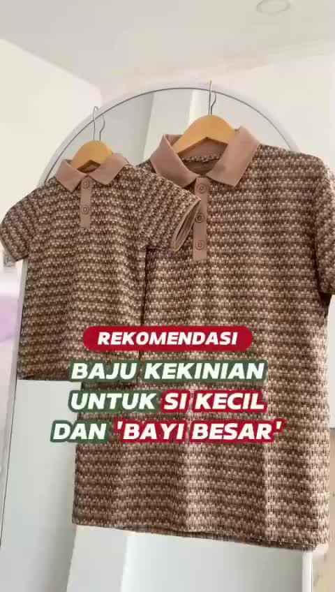HEIJA | POLO ANAK motif RAJUT warna ABU ABU - Kaos Polo Shirt Kerah Anak Knit Unisex Couple Pria Ayah | TETRIS POLO SHIRT x EFRAIN