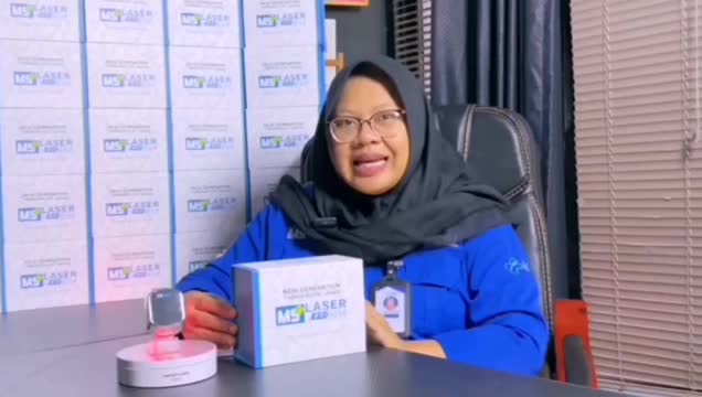 Jam Dr MS LASER therapy untuk pasca STROKE JANTUNG alternatif perfect 10+2 titik akupuntur 4 warna GARANSI 2 tahun Smart Biru