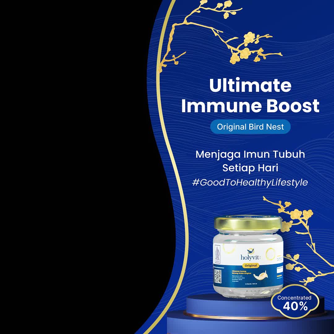 Holyvit Immune Booster Sarang Burung Walet - 6 x 100ml
