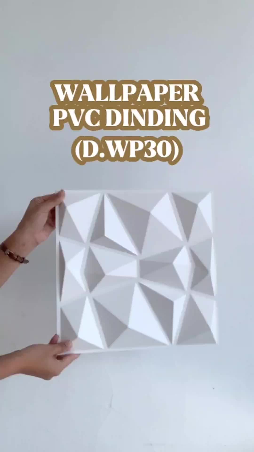 Wahamall WALL PANEL 3D PVC 30x30CM Dinding 3D Textur Organik Tahan Lama 6 Tahun Cat Sesuai Kebutuhan