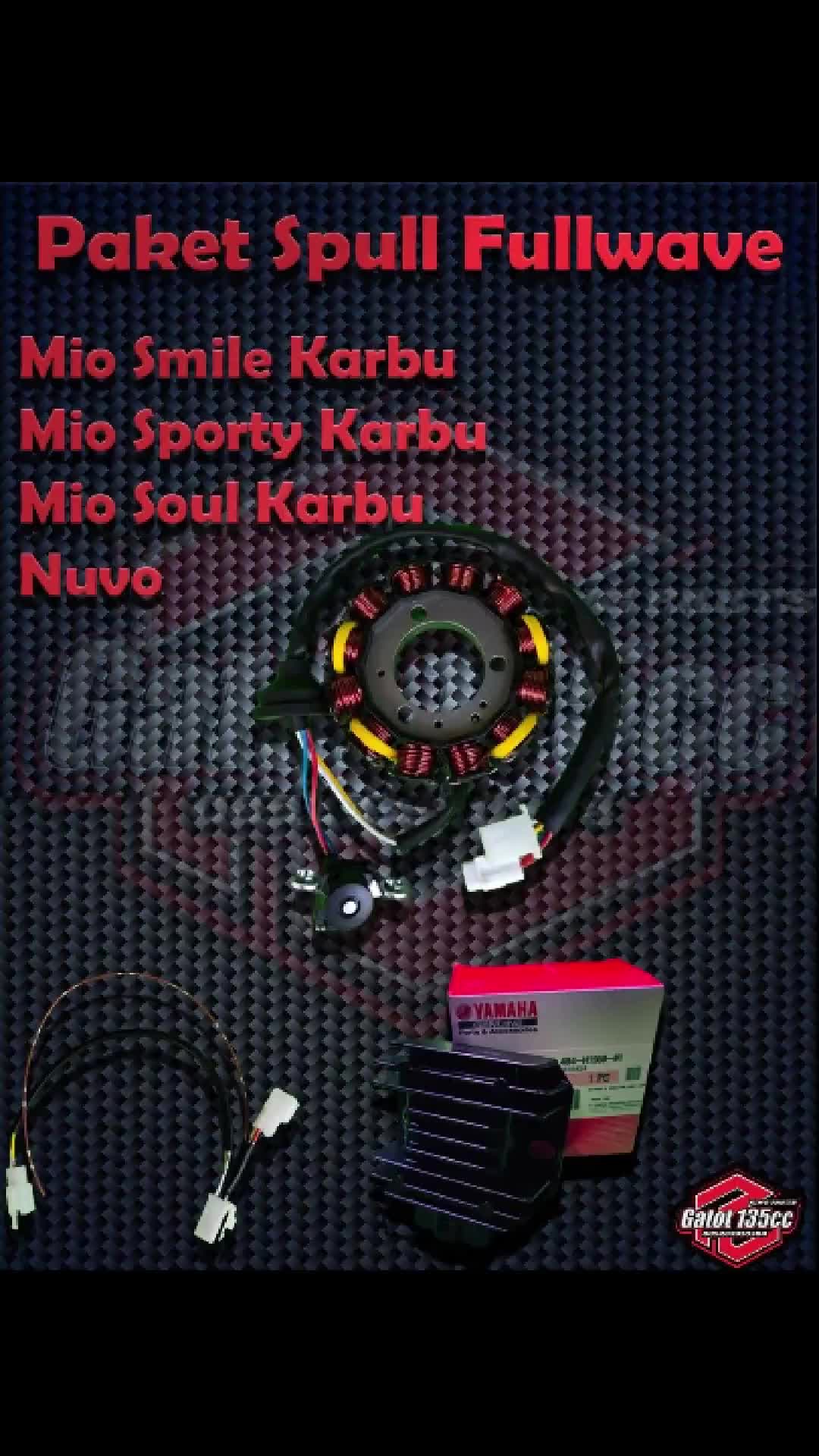 Paket spull Fullwave Mio sporty mio smile mio soul karbu Nouvo set kiprok Nmax original PNP dan kabel kit Fullwave