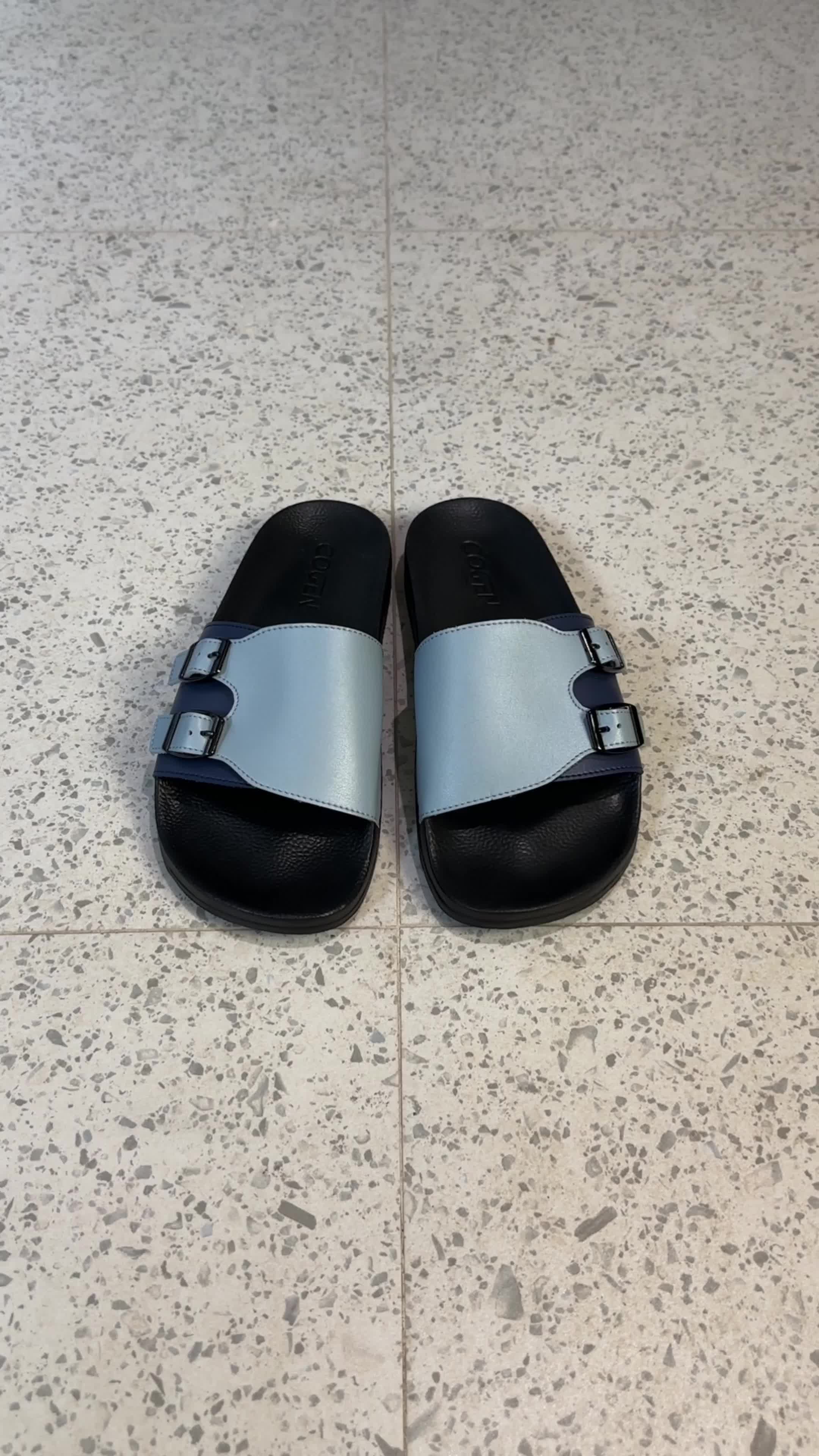 Cogen Sandal Pria Slip On Casual Slop Slide Nano Series - Black