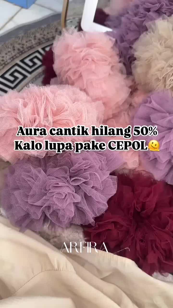 SCRUNCHIE JUMBO / IKAT RAMBUT CEPOL ANTI PUSING / CEPOL HIJAB / TULLE PREMIUM SOFT