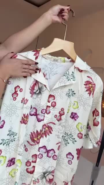 NARIWUNU - BIANCA ONESET PIYAMA RAYON KERAH BAJU TIDUR BUSUI CELANA PENDEK WANITA DEWASA TOP