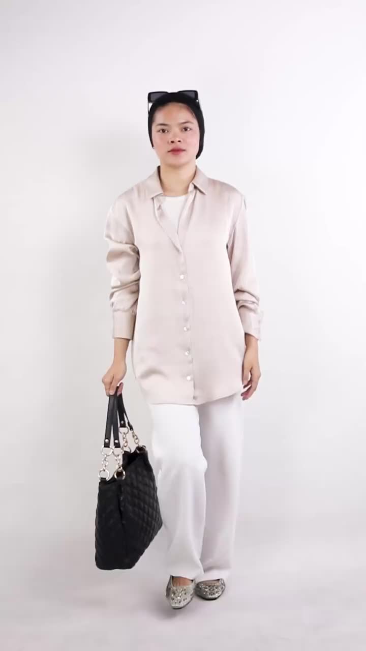 HONYAN LIVE Tote Bag Wanita Kulit Tas Bahu Kuliah Shoulder Bag Branded Original - Jia