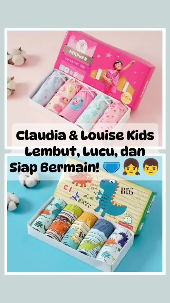 LOUISE CELANA DALAM ANAK LAKI-LAKI ISI 5PCS KOLOR BUKAN BOXER CD ANAK TK DAN SD USIA 2-14 TAHUN REMAJA MODEL KOREA BAHAN KATUN PRINTING LUCU TIDAK LUNTUR PREMIUM Motif Fashion special cotton cuci kering pakaian dalam