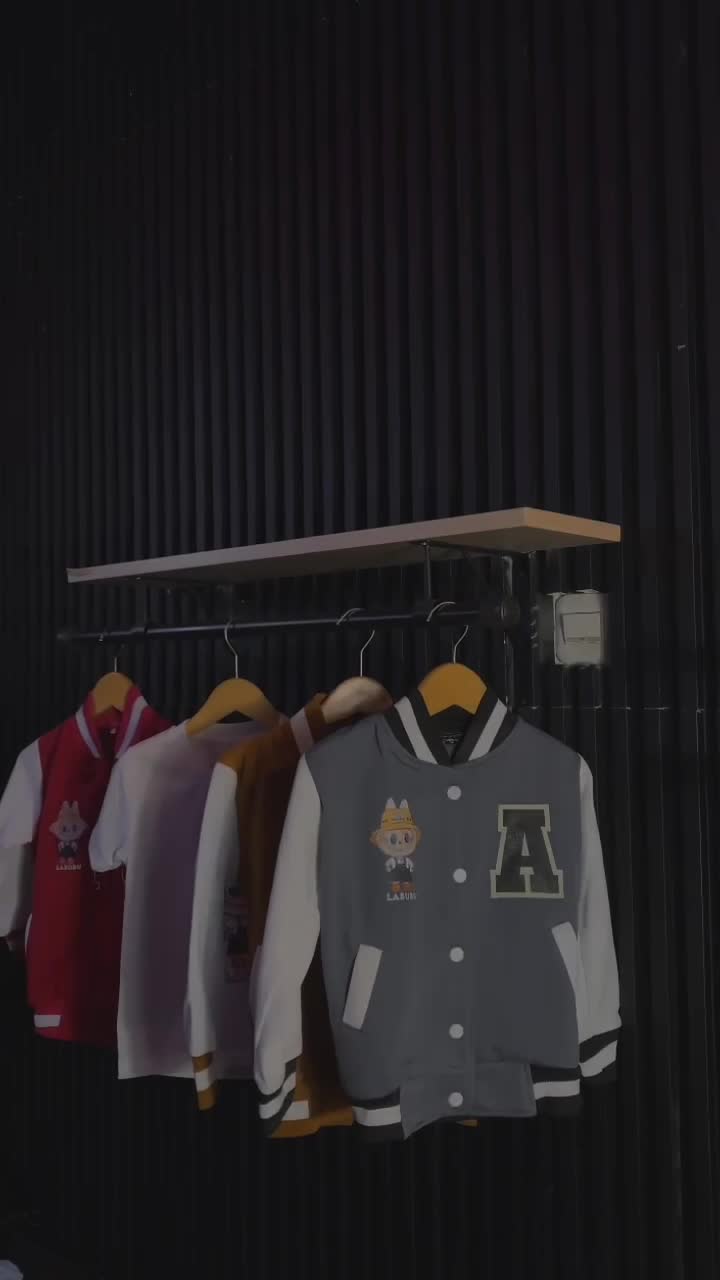 Jaket Baseball Anak Laki Laki Perempuan Labubu Request Inisial huruf Usia 2 - 12 Tahun