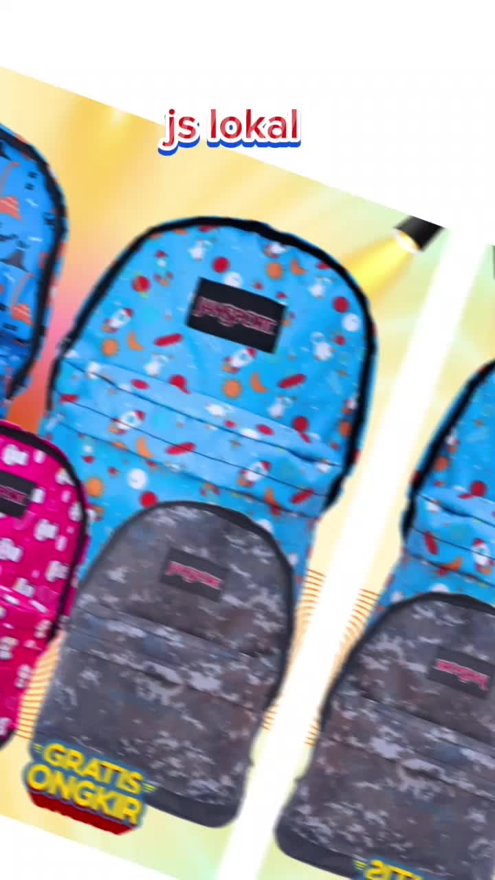 JANSPORT Backpack Ransel Sekolah Anak Model Dua Ruang tas Motif JS galaxy transpormer dan unicorn - Fashion