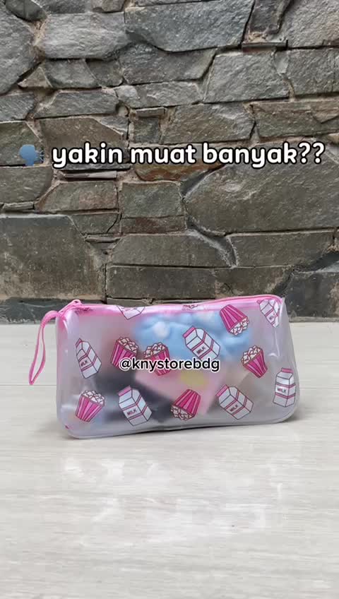 POUCH SERBAGUNA/TAS KOSMETIK TRANSPARANT RANDOM