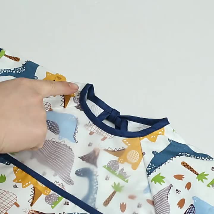 ULTRA Bibs Lengan Pendek Premium WATERPROOF Slabber Bayi Halus Lembut Lucu Premium LENGAN Pendek