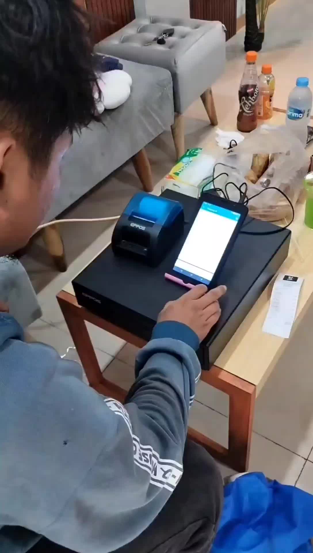 paket lengkap mesin kasir android 4g LTE 3/32 Dan Program Kasir