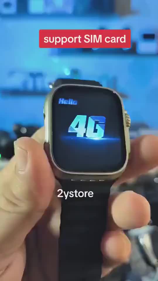 【Dukungan Kartu SIM dan GPS】Hancdon S9 Ultra Smartwatch Toko Aplikasi Unduh Bisa Nonton Youtube TikTok IP67 Tahan Air AMOLED Layar Bluetooth Telepon Call Whatsapp Jawaban Pesan Wifi Hotspot Browser Sport Monitor Chipset Jam Tangan Tali jam tangan gratis
