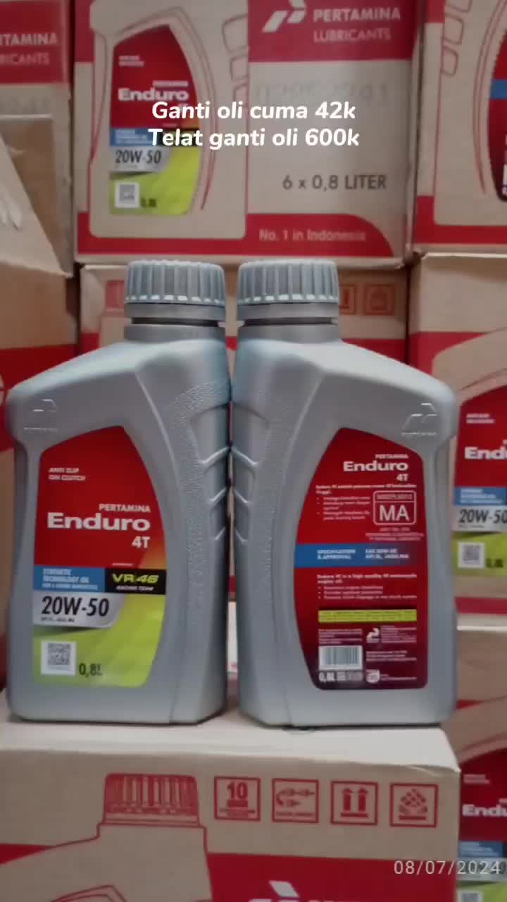ENDURO OIL MESIN 4T 800 ml ( ORIGINAL ) Oil Motor Kopling