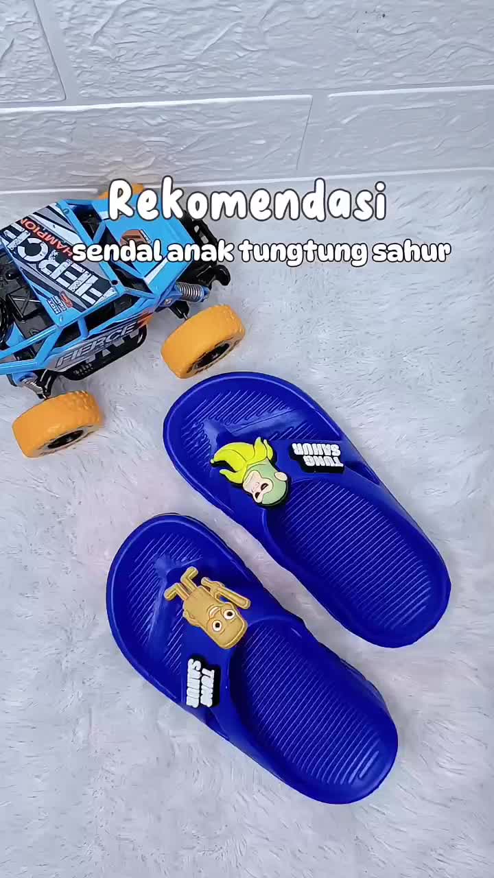 TS Sandal Jepit Tung Tung Sahur Anomali Untuk Anak Cowok Size 24-35 Bahan Eva - EH52D Fashion Kaki