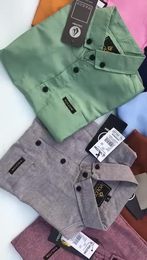 (Bisa COD) KEMEJA POLOS PRIA LENGAN PENDEK WARNA UNGU LILAC