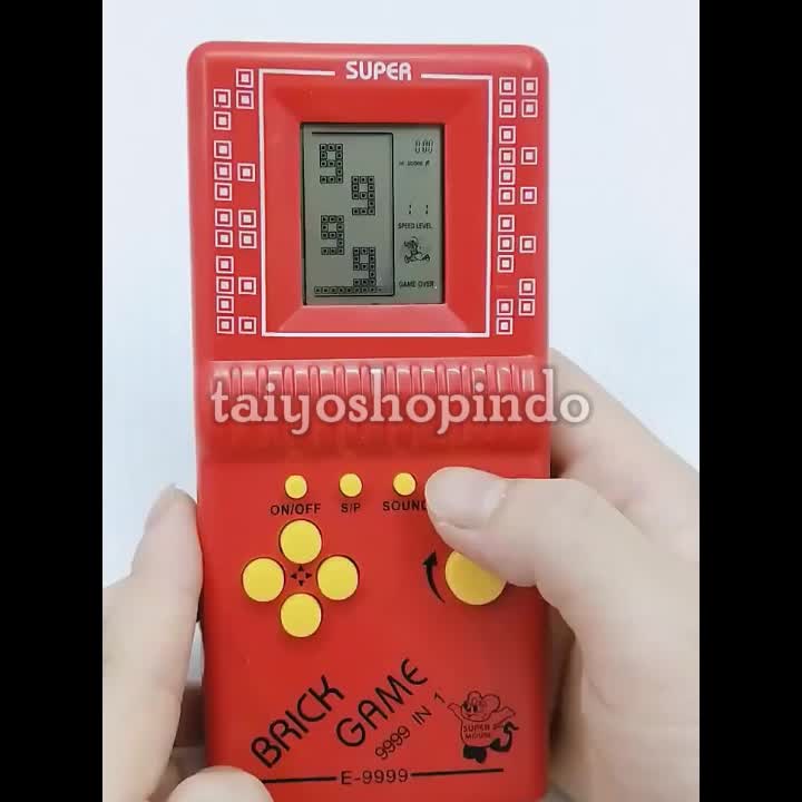 TAIYO Video Game Machine Brick Game 9999 In 1 Besar Kecil Gameboy Tetris Klasik Mainan Anak