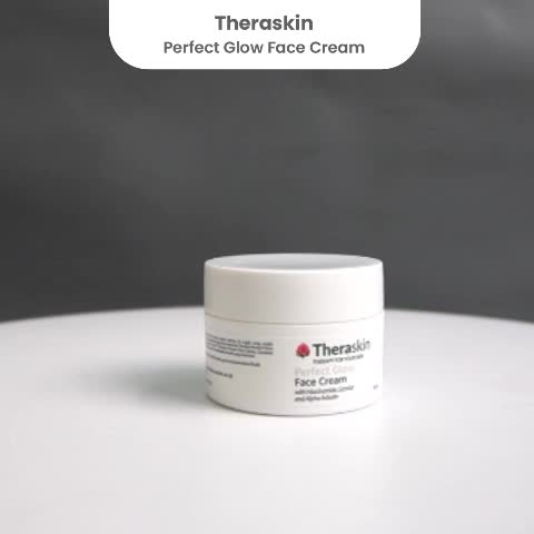 Theraskin BPOM Perfect Glow Face Cream - Krim Glowing untuk Kulit Kusam dan Noda Bekas Jerawat dengan Niacinamide, Licorice, dan Alpha Arbutin