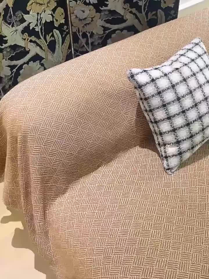 Zakka Store COD Selimut Sofa Katun Linen / Penutup Sofa Dua Sisi / Pelindung Sofa Full Cover