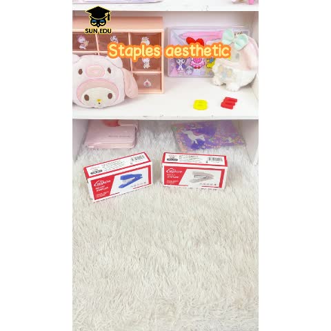 Stapler 2 Fungsi 1 Staples Sedang Sekolah Kantor 20sheets dengan jepretan halus stapler Plastik Binder Stationery