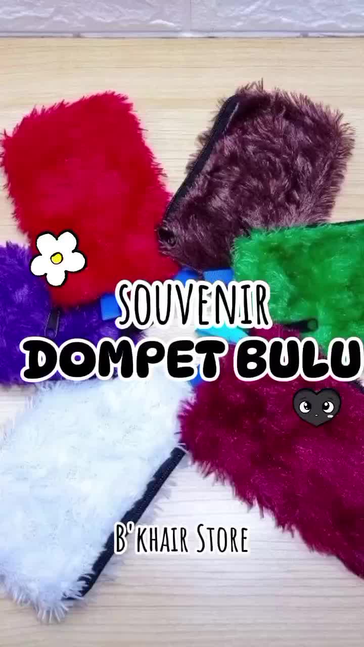DOMPET BULU  - DOMPET EMAS - DOMPET SOUVENIR