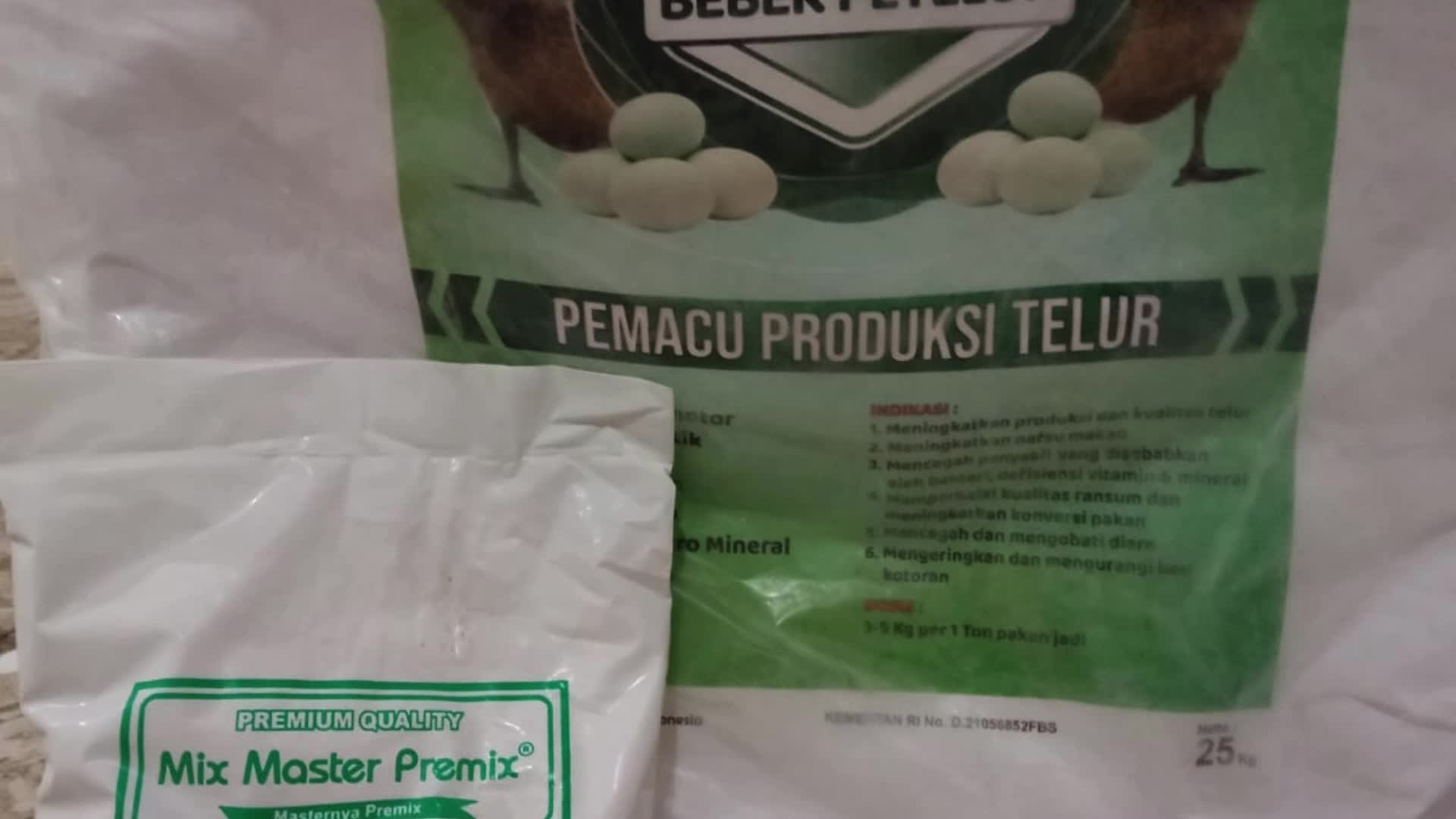 MIX MASTER PREMIX BEBEK PETELUR - Suplemen Pakan Pemacu Pertumbuhan Bebek Petelur