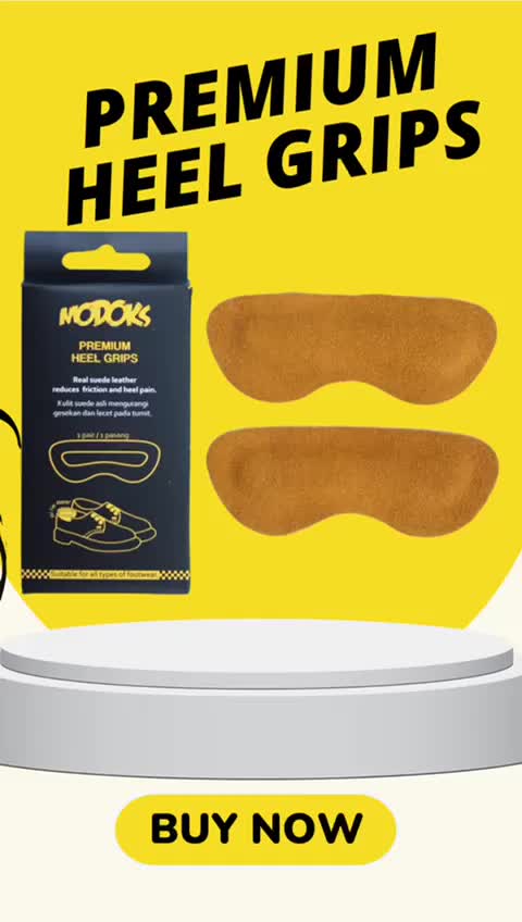 Modoks original heel grips / heel shield / bantalan pelindung tumit / anti lecet/ mengatasi sepatu longgar. terbuat dari real soft suede leather / kulit suede asli